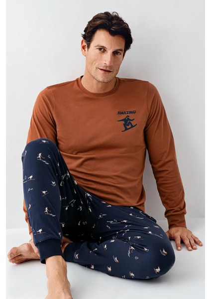 Uzun Kol Erkek Pijama Takım 3516 fiyatları