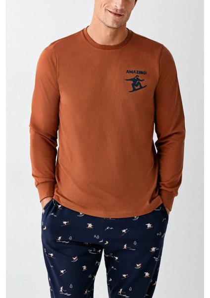 Uzun Kol Erkek Pijama Takım 3516 fırsatları