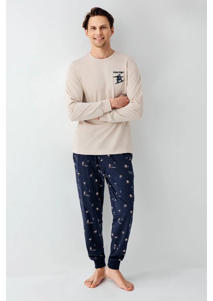 Uzun Kol Erkek Pijama Takım 3516