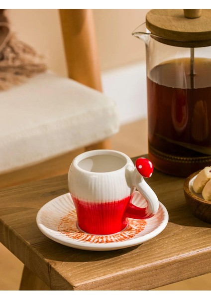 Lcw Home Mantar Figürlü Seramik Kahve Fincanı (W5)