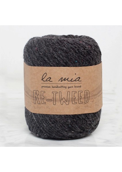La Mia Re-Tweed Füme Melanj El Örgü Ipi - L153 - 34416