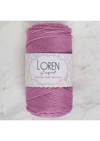 Loren Polyester Soft Macrame Gül Kurusu El Örgü Ipi - LM021 - 34450