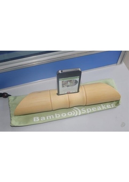6 x 1 cm Girişli Kılıflı Bambu Ağacı Akustik Ses Yükseltici Aparat