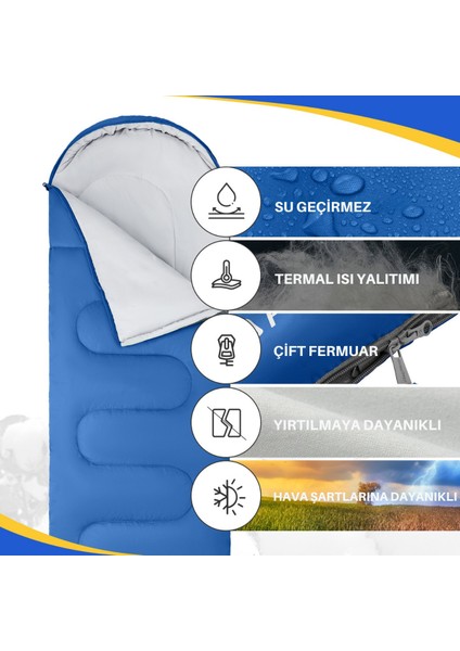Kingcamp Oasis 250 Ultralight Uyku Tulumu Blue Sol F. fiyatları