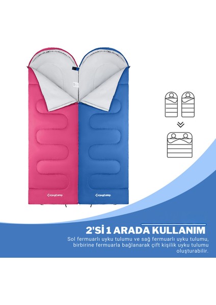 Kingcamp Oasis 250 Ultralight Uyku Tulumu Blue Sol F. fırsatları