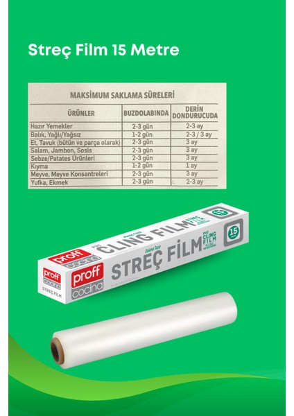 6 Lı Eko Paket- Pişirme Kağıtları, Alüminyum Folyo, Streç Film, Orta ve Büyük Boy Buzdolabı Poşeti fırsatları