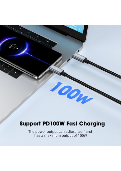 100W Çift Uçlu Type-C Pd Şarj ve Veri Kablosu – E-Mark Chip, 1,5 Metre, Çift Cihaz Şarj Desteği fırsatları