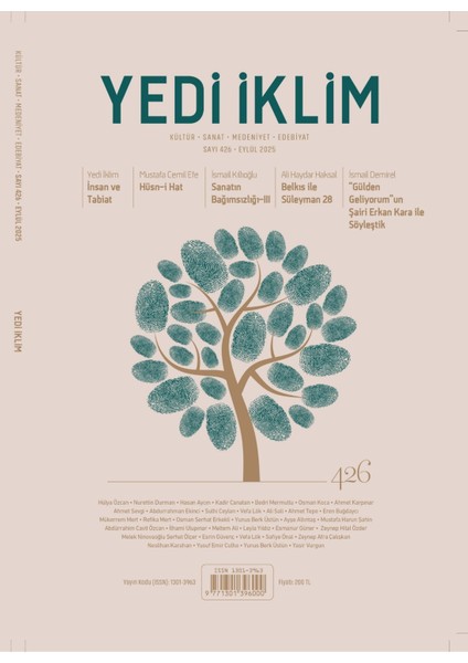 Yedi Iklim Dergi 426.SAYI Eylül 2025