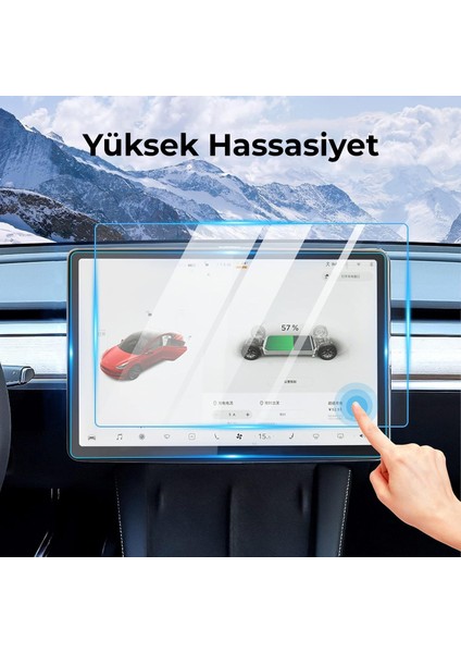 Tesla Model Y Ana Gösterge Temperli Cam Ekran Koruyucu Kaplama (Mat) fırsatları