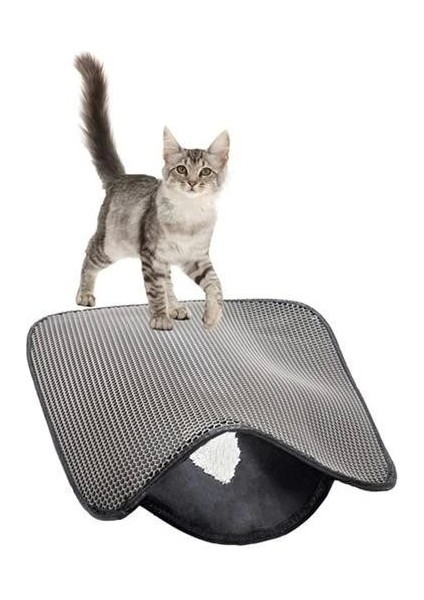 Buffer® Kedi Tuvalet Önü Kum Toplayıcı Temizleyici Elekli Gri Paspas fiyatları