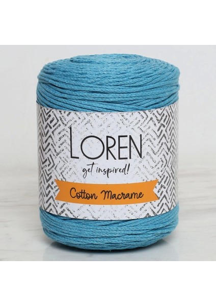 Loren Cotton Macrame Turkuaz - R087 - 34376