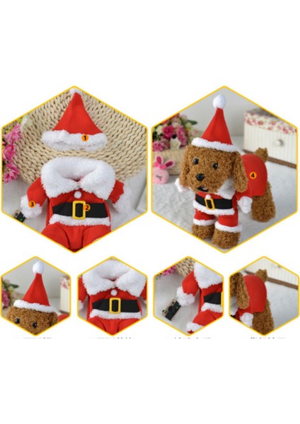 Köpek Yılbaşı Kostüm – Kırmızı – S Beden modelleri