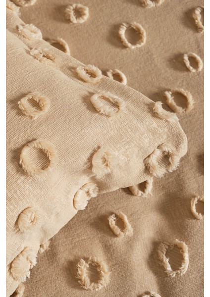 Polina Çift Kişilik Yatak Örtüsü Bej