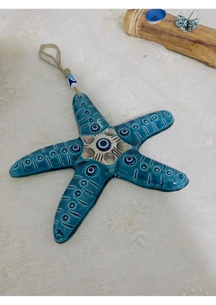 El Yapımı - Deniz Yıldızı Duvar Süsü- Duvar Dekorasyon – Balkon Dekorasyonu