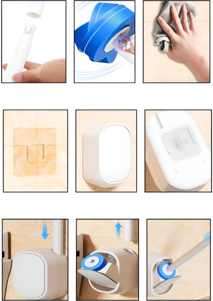 Tuvalet Fırçası -Yeni Nasel Banyo Fırçası, Klozet & Hijyenik Fırçası, Wc Fırça, Çok Amaçlı