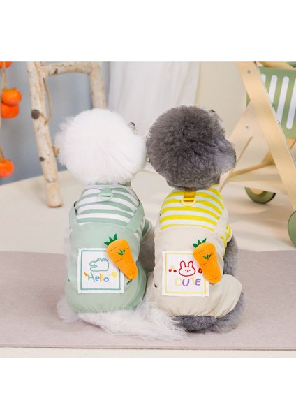 Köpek Tulum - Havuç Desenli – Çizgili Tişört Görünümlü modelleri