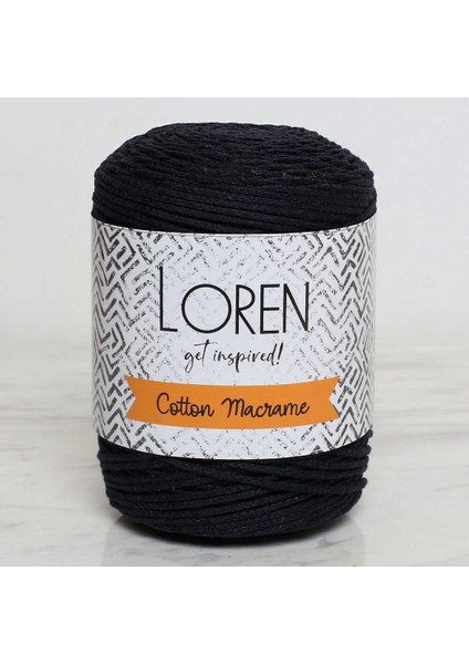 Loren Cotton Macrame Lacivert - R005 - 34361