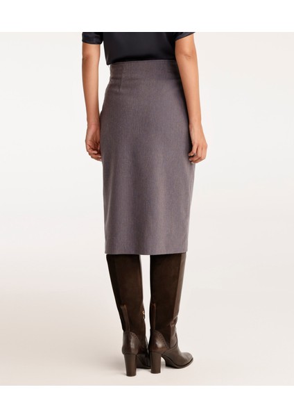 Yırtmaç Detaylı Kalem Etek modelleri