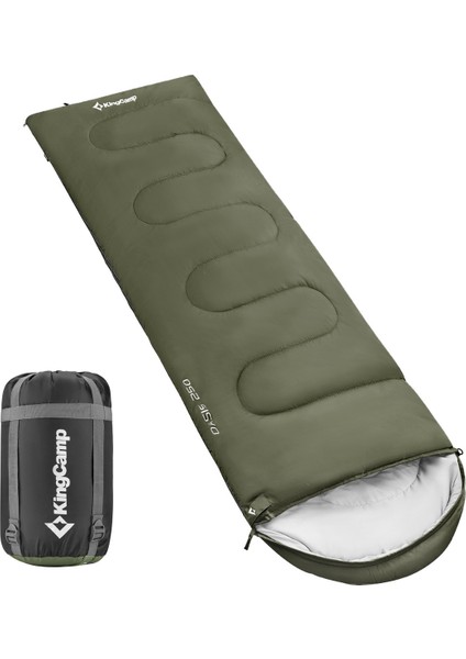 Kingcamp Oasis 250 Ultralight Uyku Tulumu Olive Sol F.