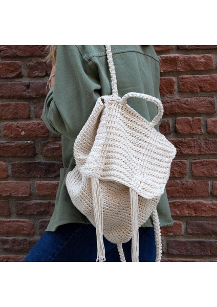 Loren Cotton Macrame Beyaz - R001 - 34366 fırsatları