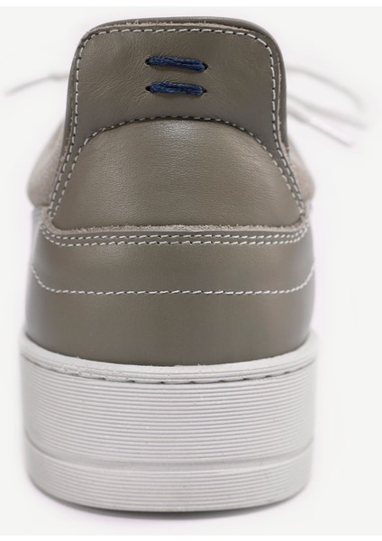 Deri-Süet Detaylı Sneaker