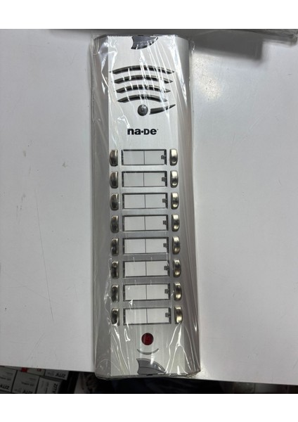 16'lı Zil Butonu HPÇ16-391MM 8+N 16'lı Çift Sıra Zil Paneli