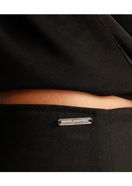 Yırtmaç Detaylı Kalem Etek