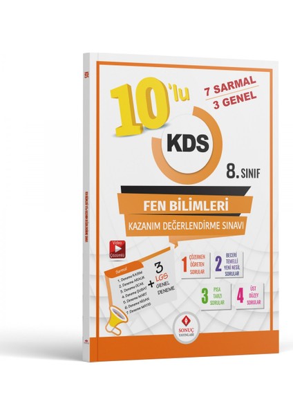 8.Sınıf 10'lu Fen Bilimleri Kazanım Değerlendirme Sınavı