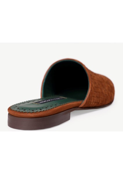 Deri Örme Yumuşak Terlik modelleri