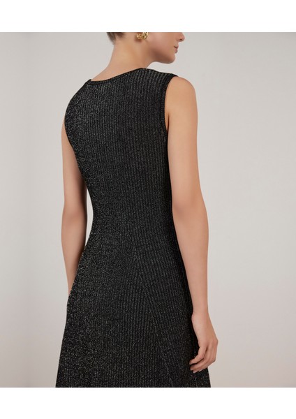 Volanlı Triko Elbise