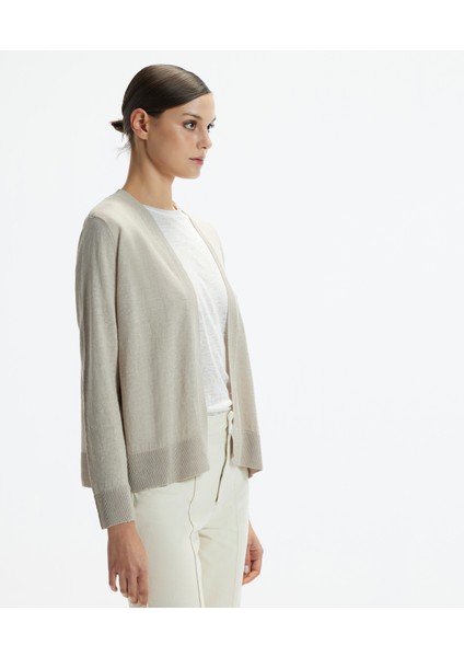 V Yaka Önü Açık Hırka modelleri