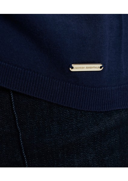 Kayık Yaka 3/4 Triko