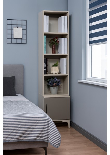 Deniz Komodin & Kitaplık Set | %100 MDF | Ağaç Ayaklı Modern Set fiyatları