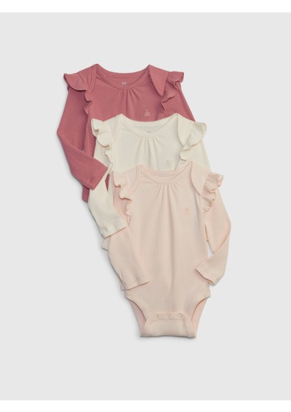 Bebek Bej First Favorites TinyRib 3'lü Bodysuit Seti