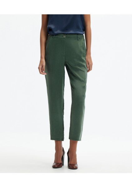 Dar Paça Cropped Pantolon