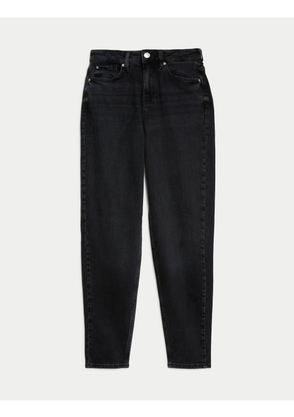 Yüksek Bel Mom Jean Pantolon