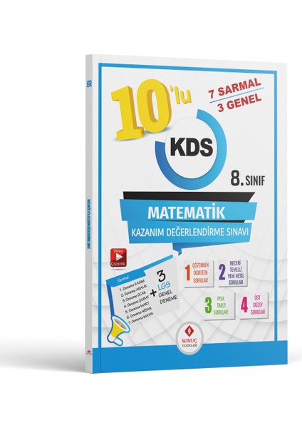 8.Sınıf 10'lu Matematik Kazanım Değerlendirme Sınavı