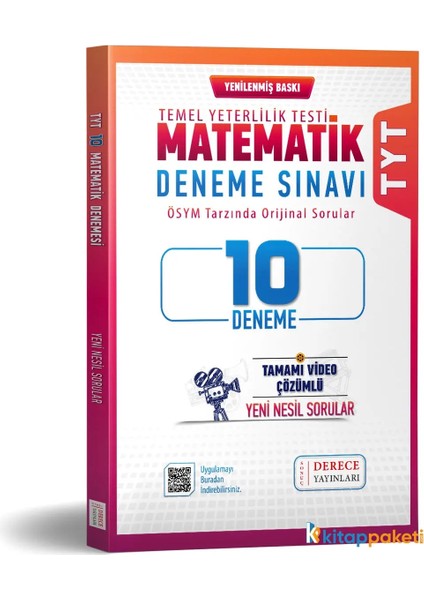 Tyt Matematik 10 Lu Deneme Derece Yayınları