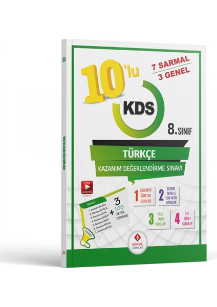 8.Sınıf 10'lu Türkçe Kazanım Değerlendirme Sınavı