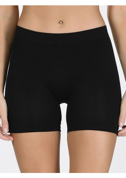 Mikro Seamless Beli Dikişsiz Likralı Astar Şort Jüpon