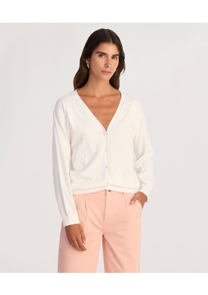 V Yaka Nakışlı Hırka fiyatları