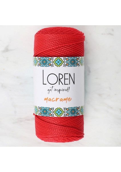 Loren Macrame Kırmızı El Örgü Ipi - Rm 0100 - 34334