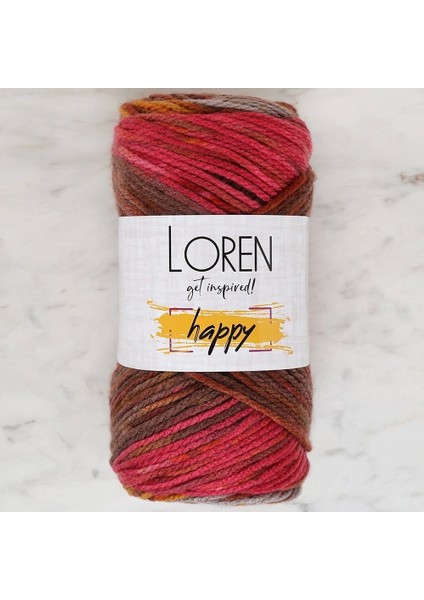 Loren Happy Ebruli El Örgü Ipi - RH012 - 34297
