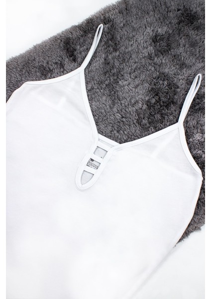 Kadın Atlet Göğüs Dekolte Detaylı (%96 Pamuk - %4 Elastan) fiyatları