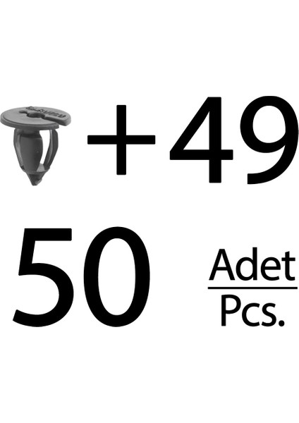 Opel ve Renault Için Döşeme Klips- 50'li