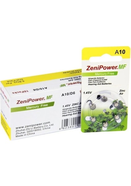 10 Numara Işitme Cihazı Pili 5 Paket - 30 Adet fırsatları