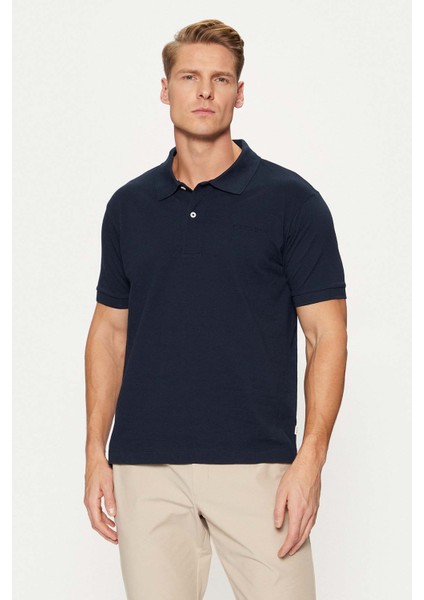 Erkek Regular Fit Pamuklu Basic T-Shirt - Lacivert