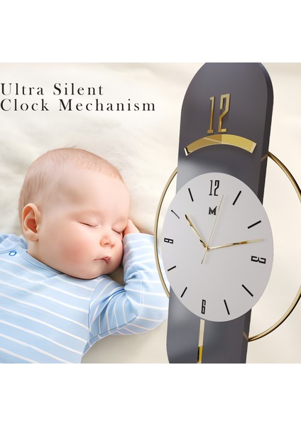 Lacivert Milano-Led Yok (Sarkaç Otomatik Değil )- Time Modern Dekoratif Metal Camlı Duvar Saati indirimleri