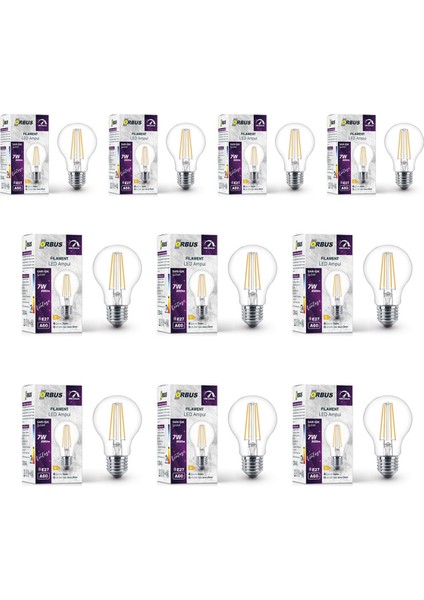 7W E27 Filament LED Ampul - Dim Edilebilir – DF60 10LU