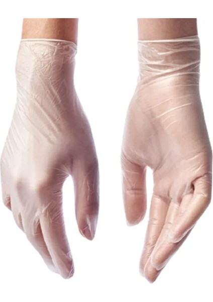 1 Koli Vinil Şeffaf Pudrasız Eldiven M Beden (Medium) (20) Adet fiyatları